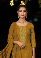 TABASSUM - Embroidered Dhanak