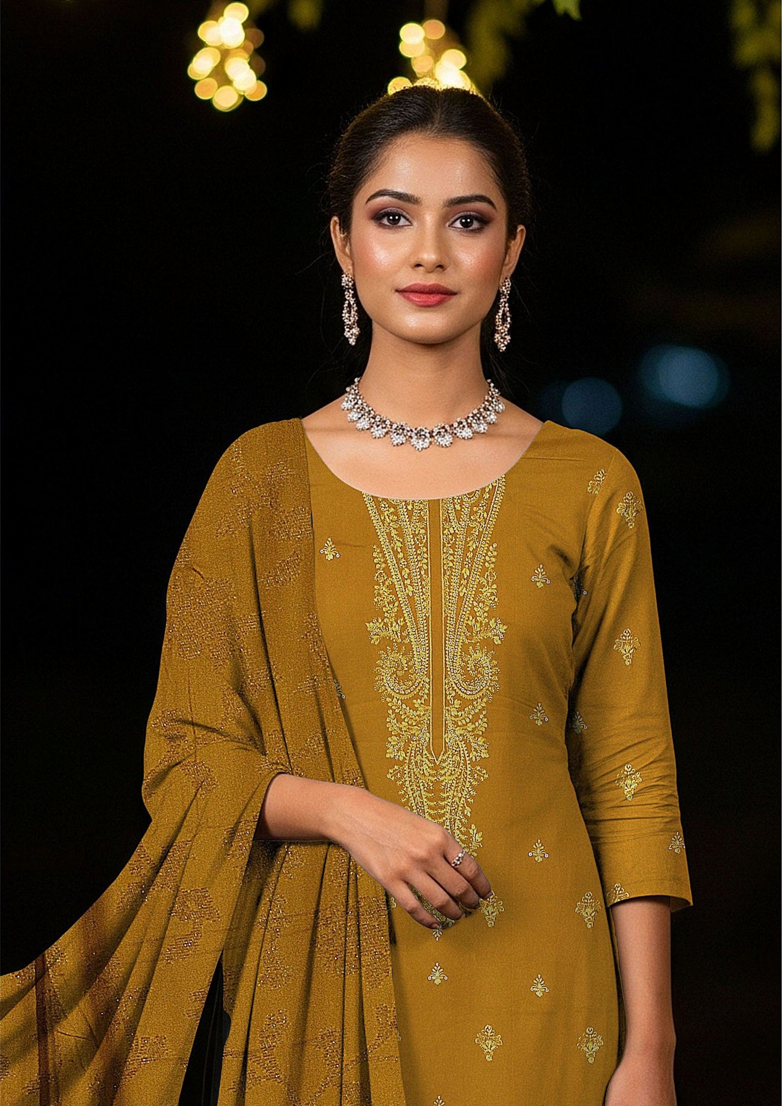 TABASSUM - Embroidered Dhanak