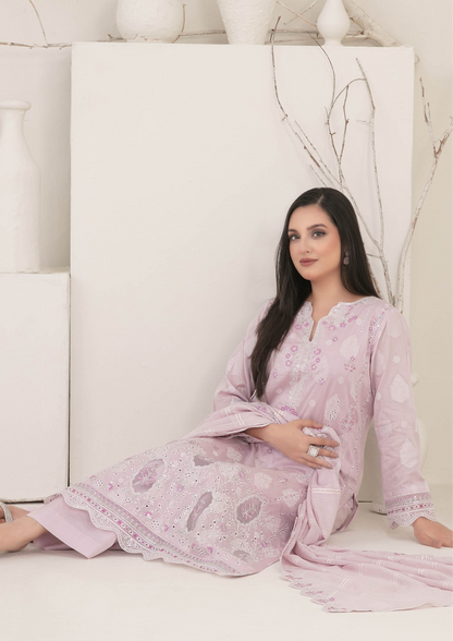 ZEENAT - Unstitched 3-Piece Broshia Banarsi