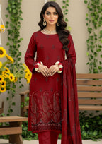 AINA - Unstitched Embroidered Dhanak