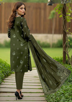 GULL-E-NOOR - Unstitched Embroidered Dhanak