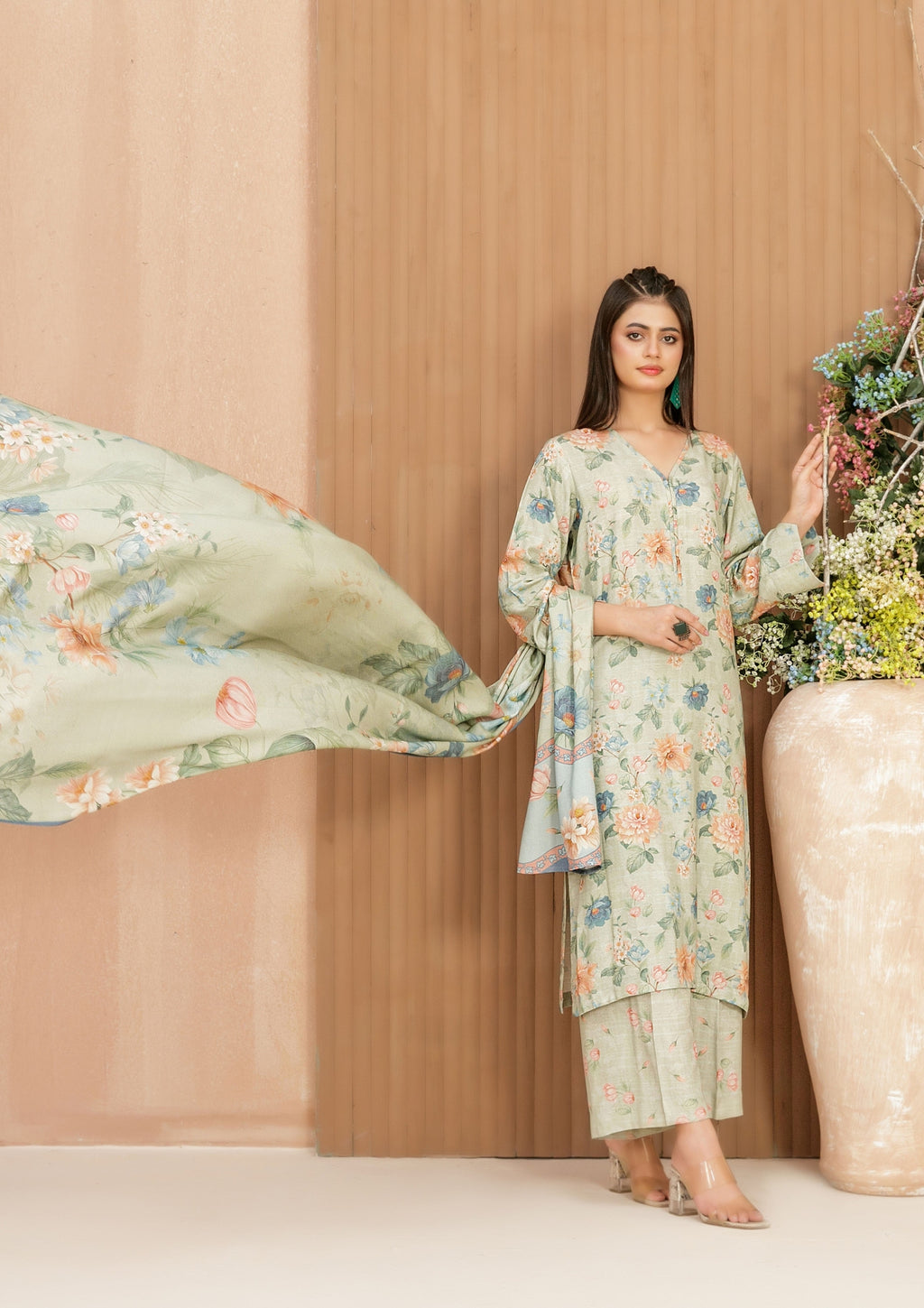 AFSANA - Unstitched Digital Printed