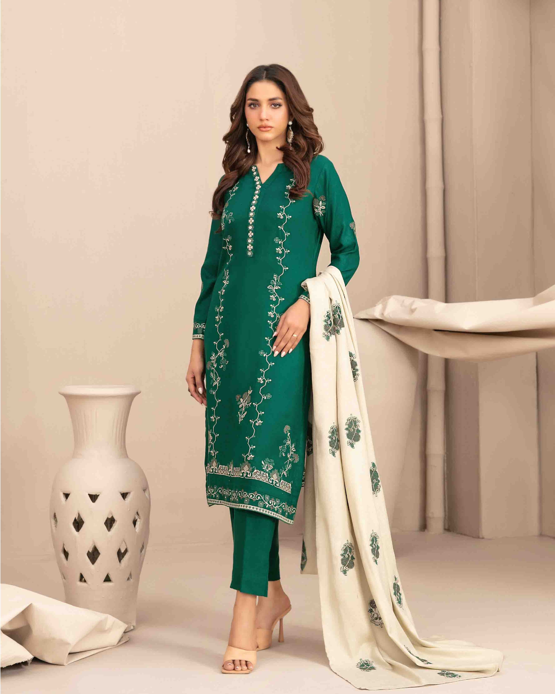 INAYA - Semi Stitched Embroidered