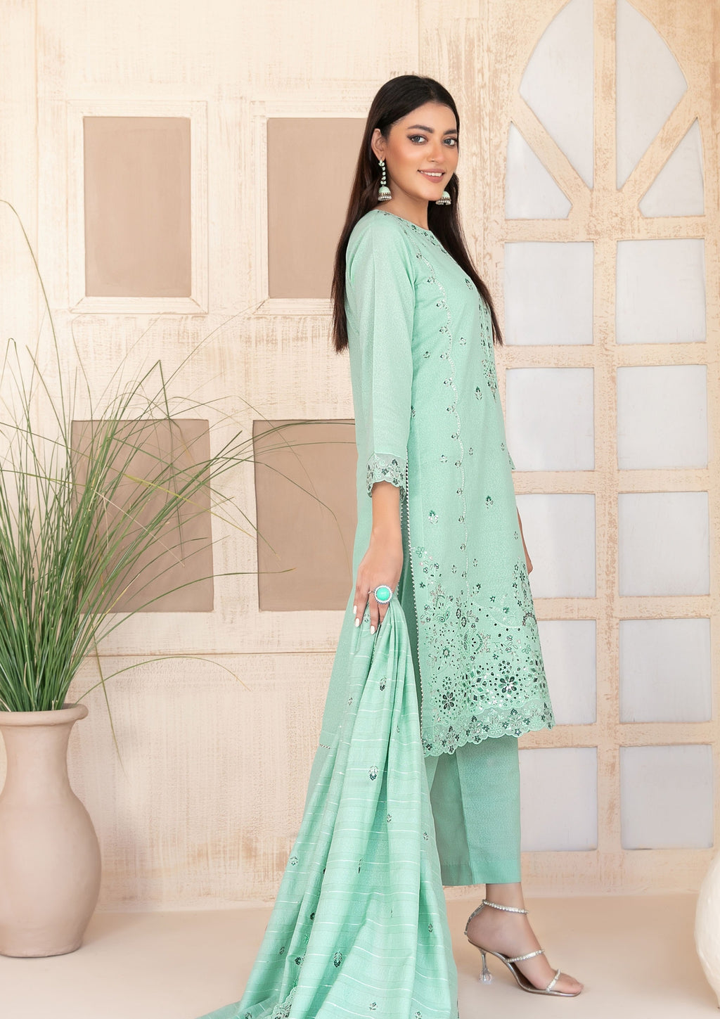 AYZEL - Unstitched Embroidered Karrandi