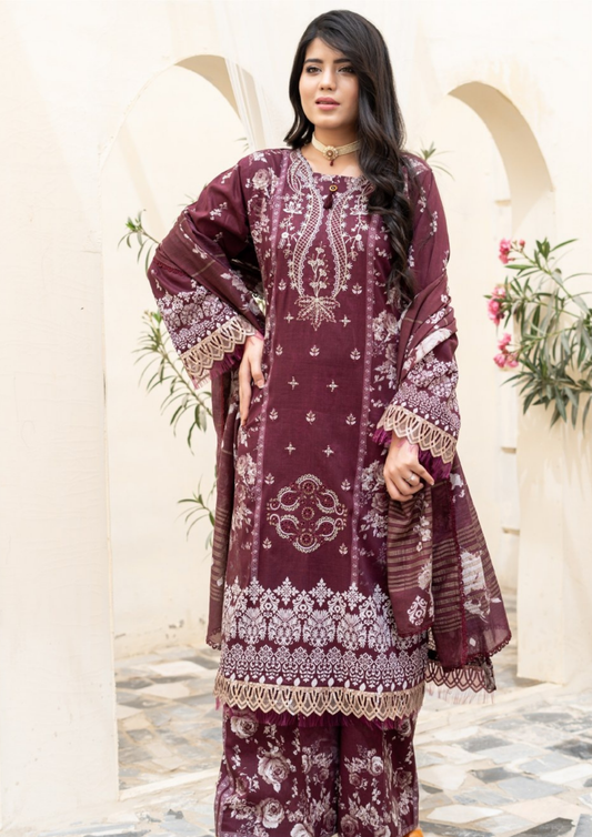SAJAL - Unstitched 3-Piece Digital Lawn