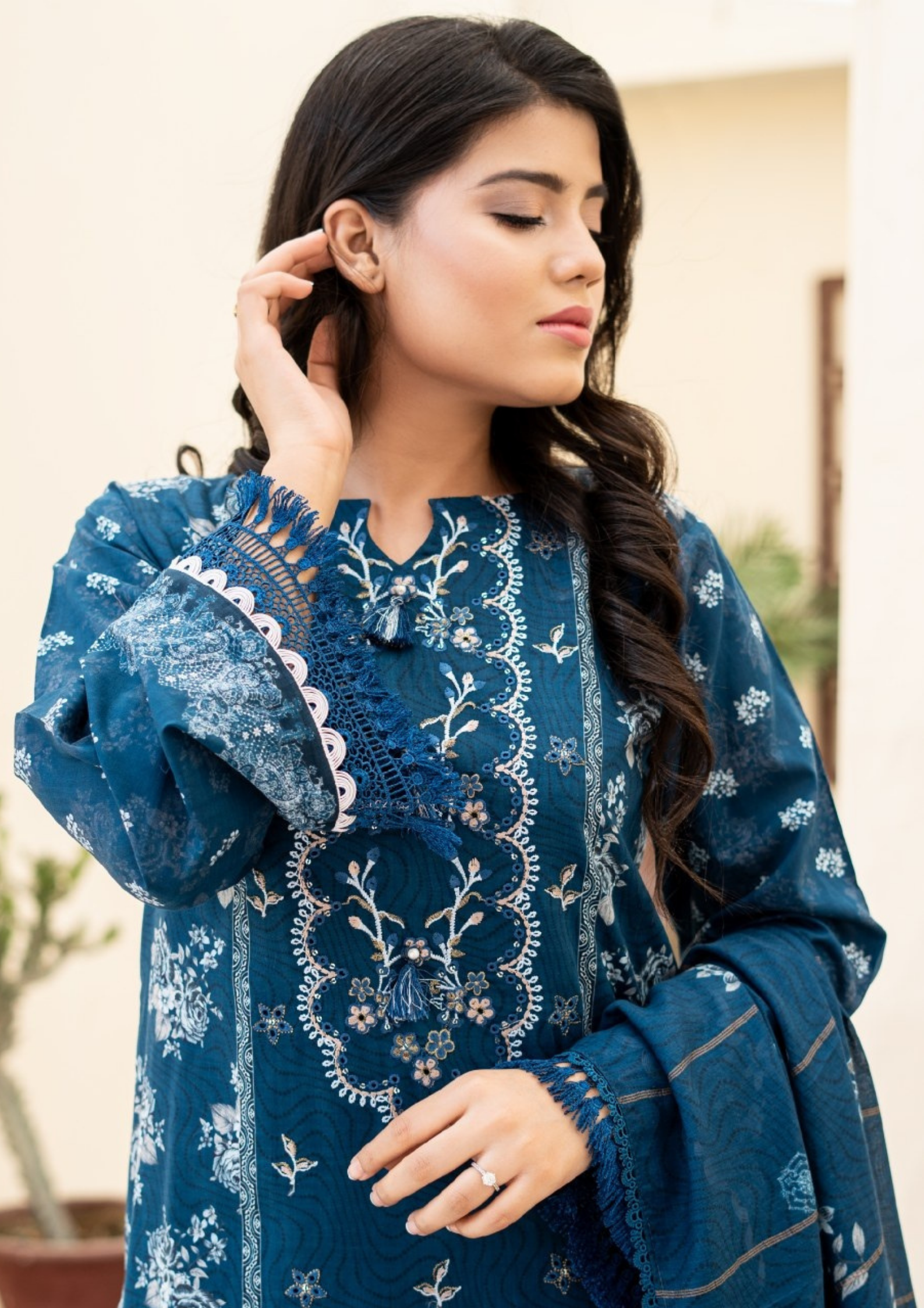 SAJAL - Unstitched 3-Piece Digital Lawn