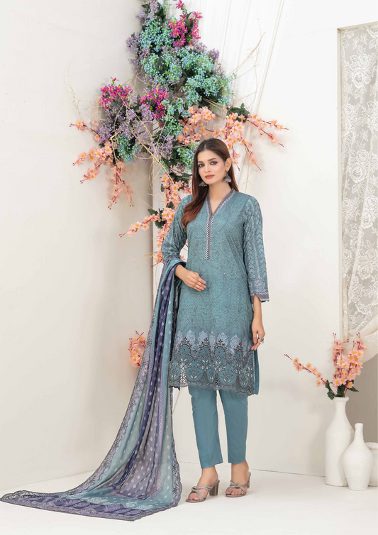 ULFAT - Unstitched 3-Piece Digital Lawn Prints
