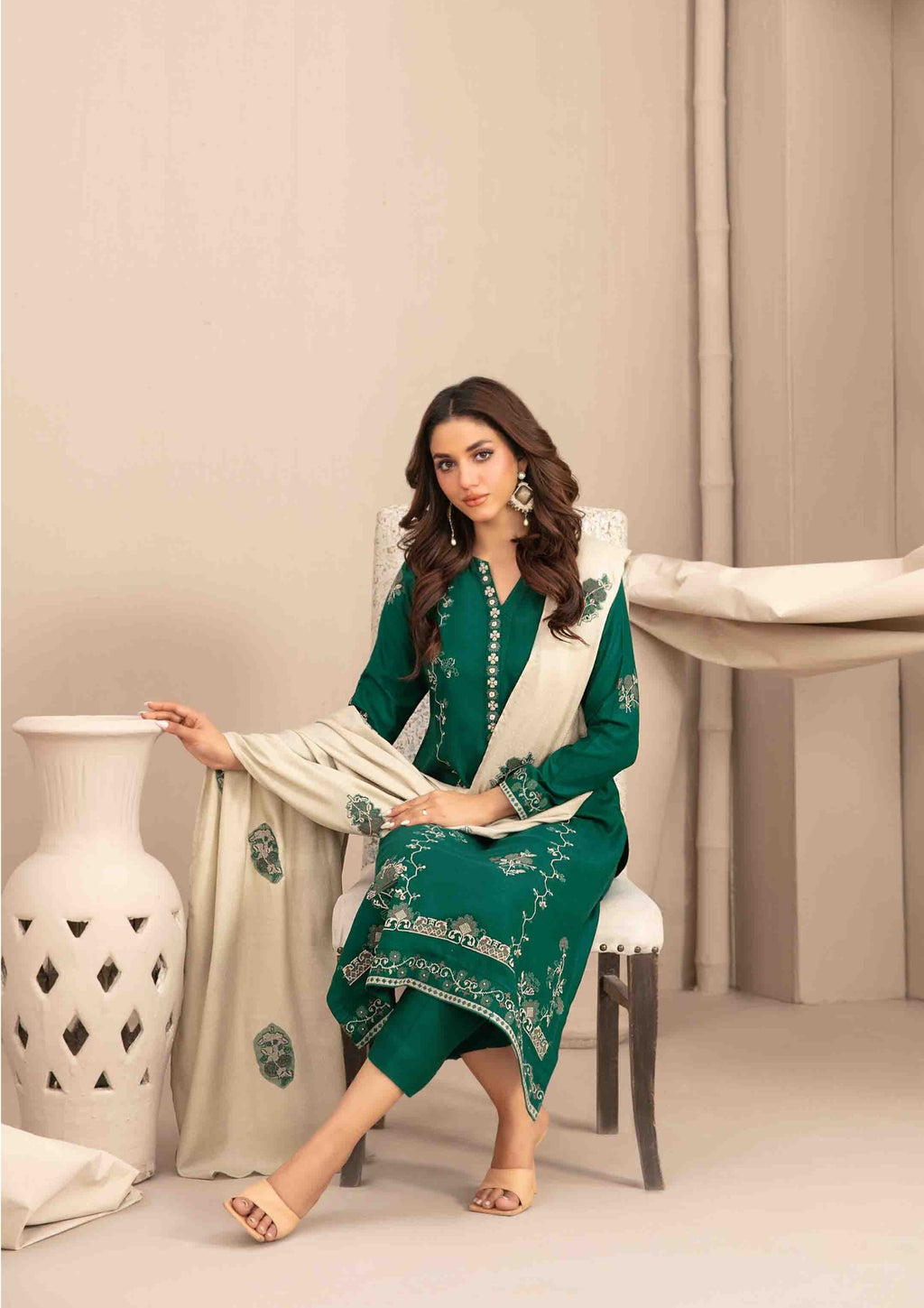 INAYA - Semi Stitched Embroidered