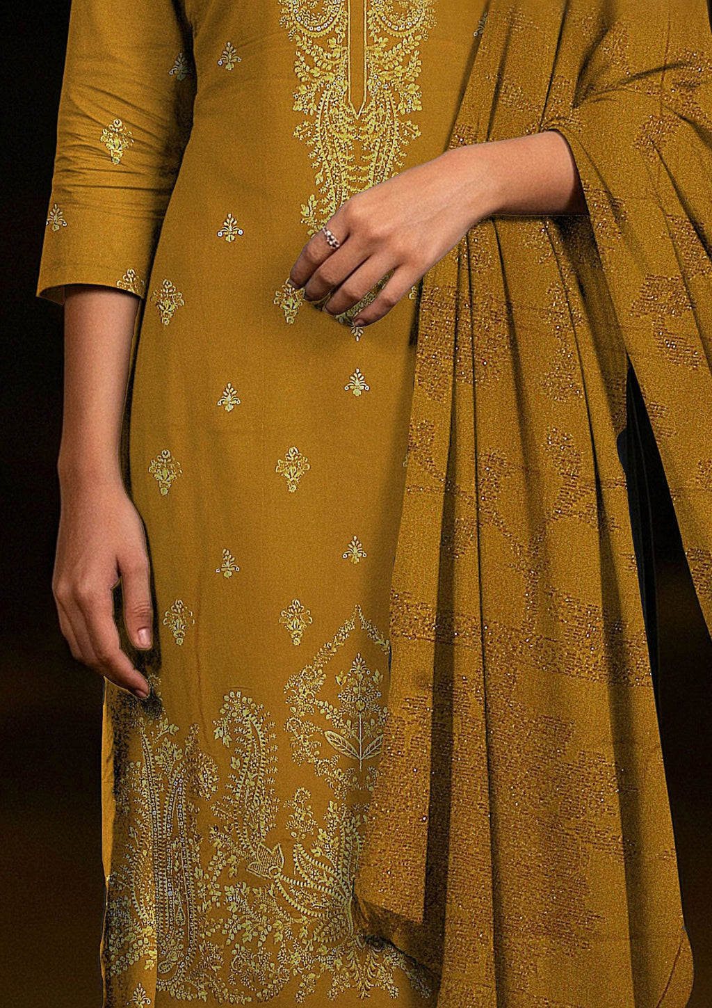 TABASSUM - Embroidered Dhanak