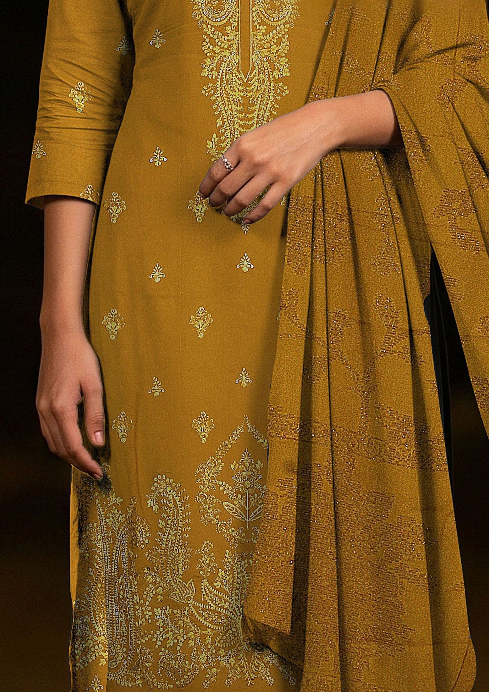 TABASSUM - Embroidered Dhanak