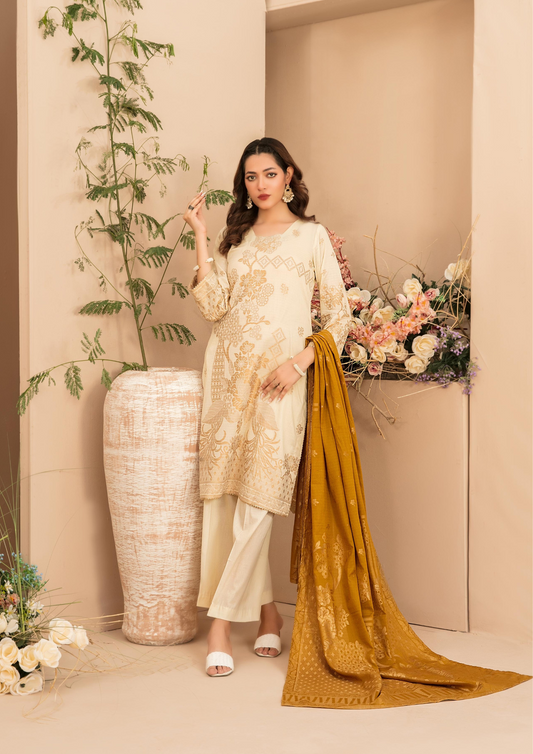 LAWN TALE - Unstitched 3-Piece Broshia Banarsi Lawn