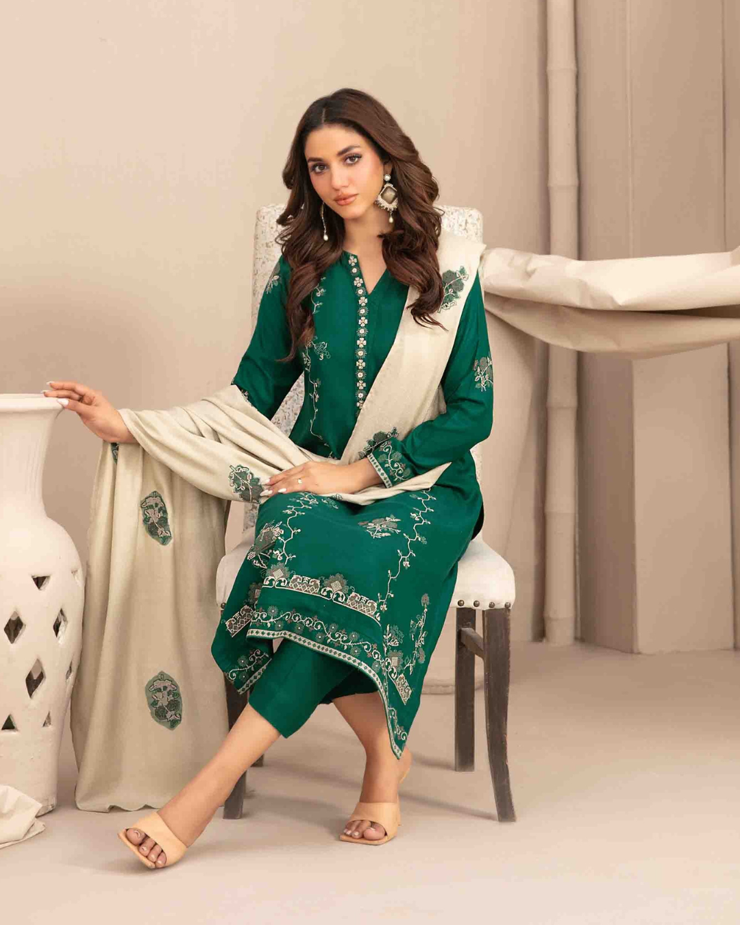INAYA - Semi Stitched Embroidered