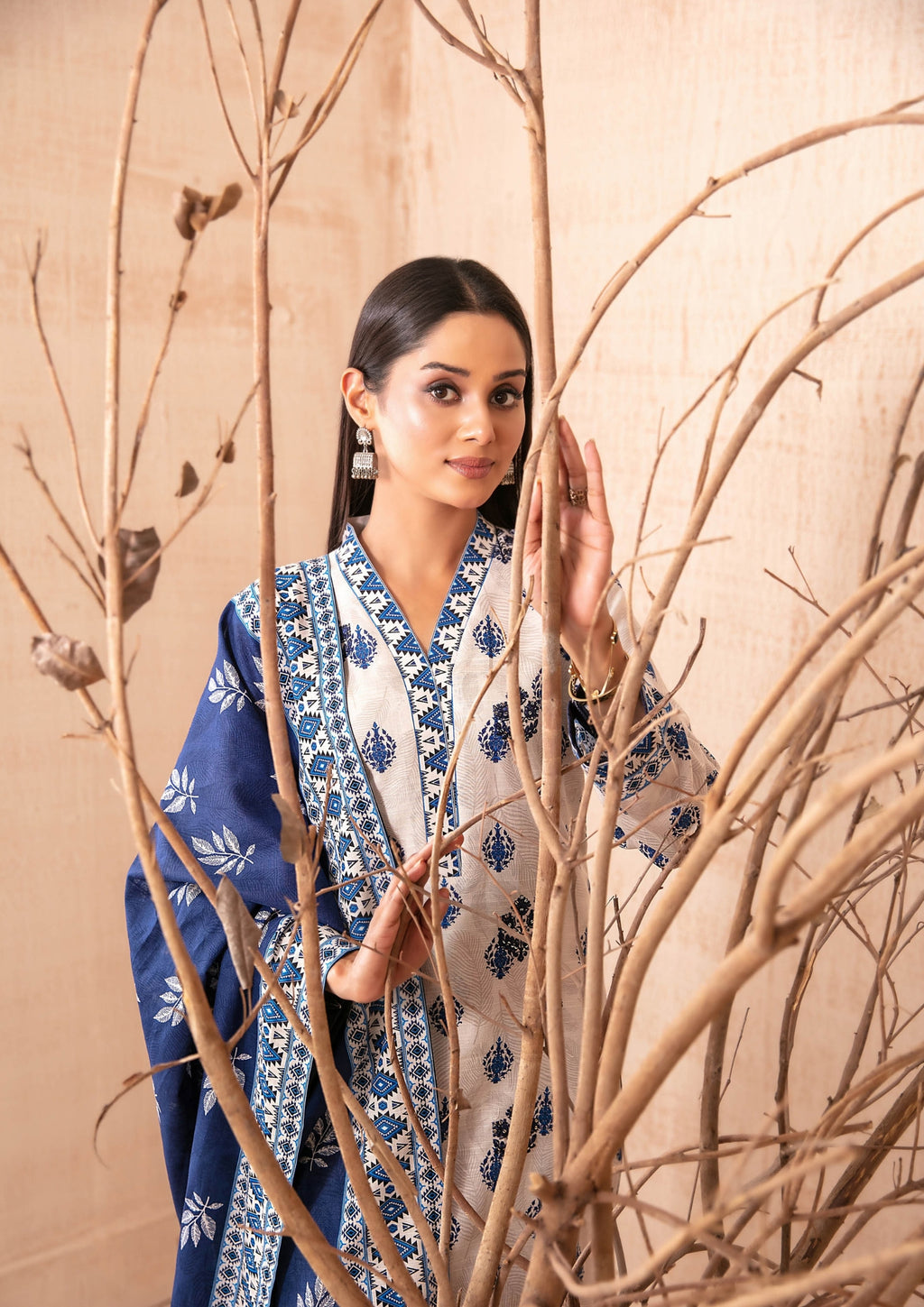 ZIMAL - Unstitched Embroidered Khaddar