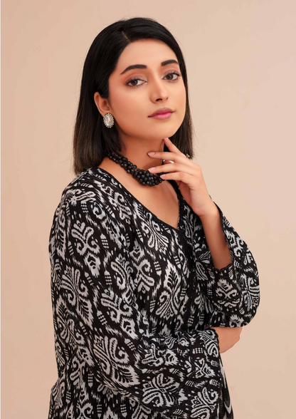 GULL E SIYAH - Unstitched 3-Piece Diigital Printed Lawn