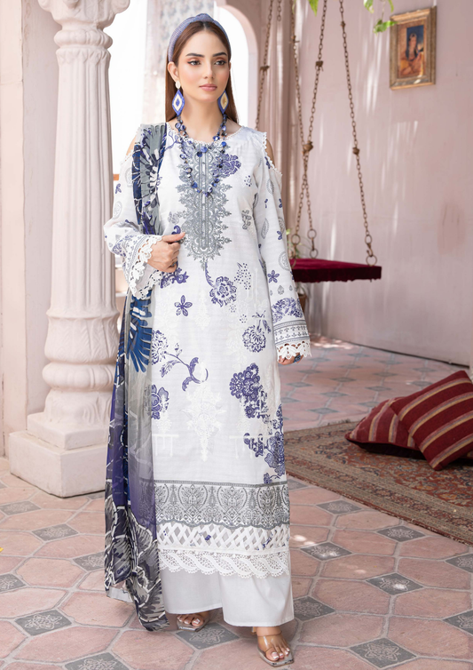 DHAGAY - Unstitched 3-Piece Embroidered Lawn