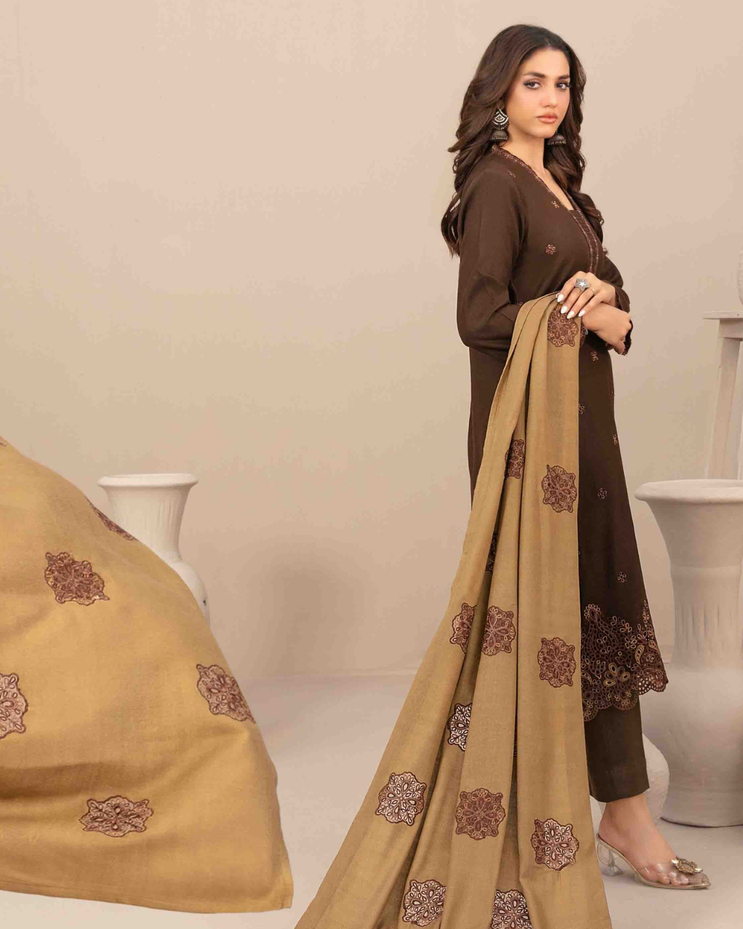 INAYA - Semi Stitched Embroidered
