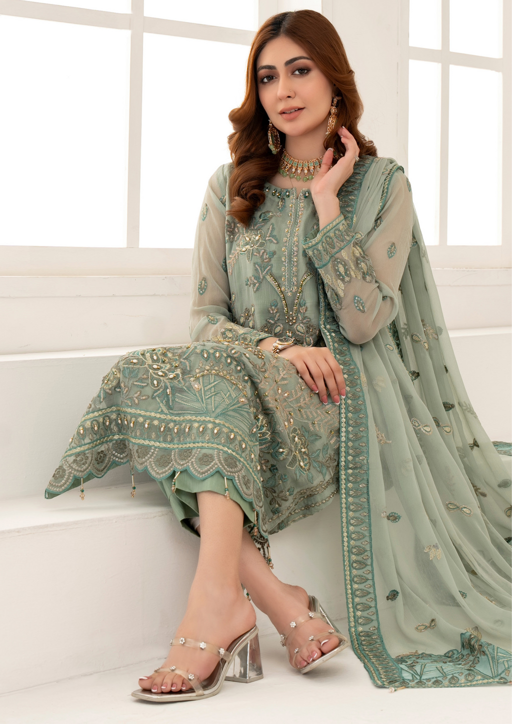 AFREEN - Semi Stitched Exclusive Chiffon