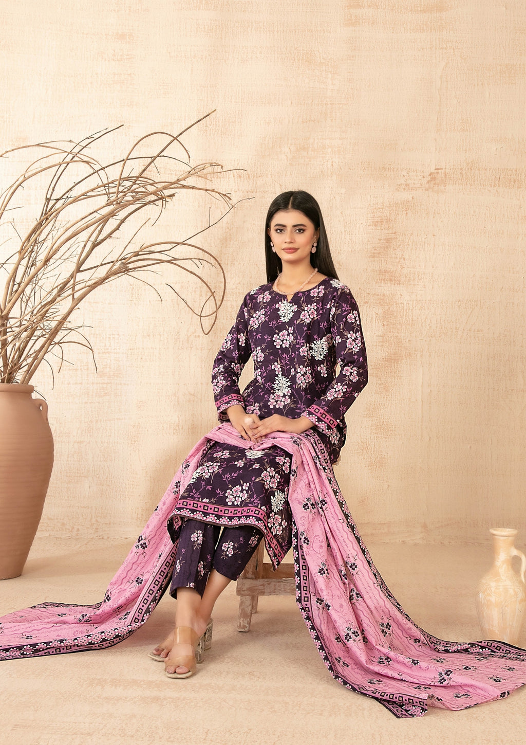 ZIMAL - Unstitched Embroidered Khaddar