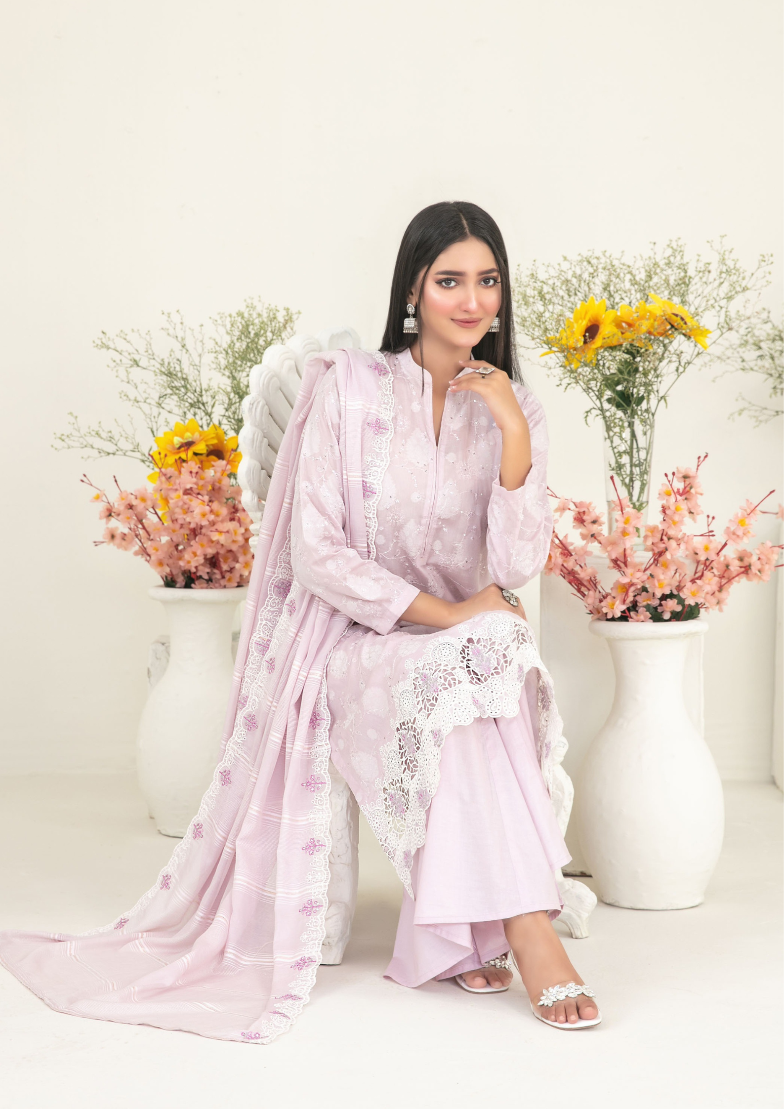 SOGHAT - Unstitched 3-Piece Embroidered Lawn