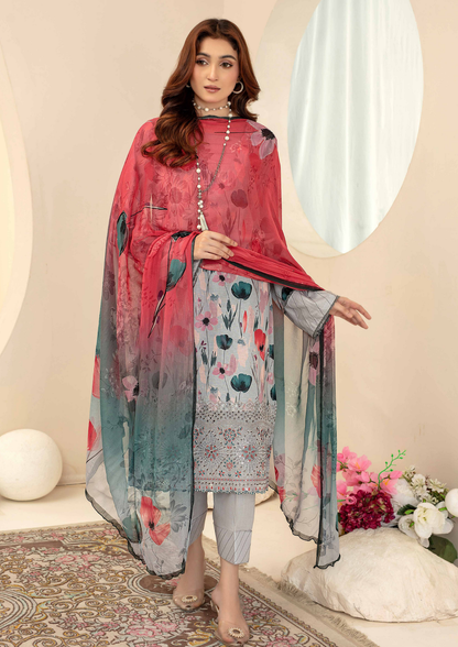AQAS - Unstitched 3-Piece Digital Printed