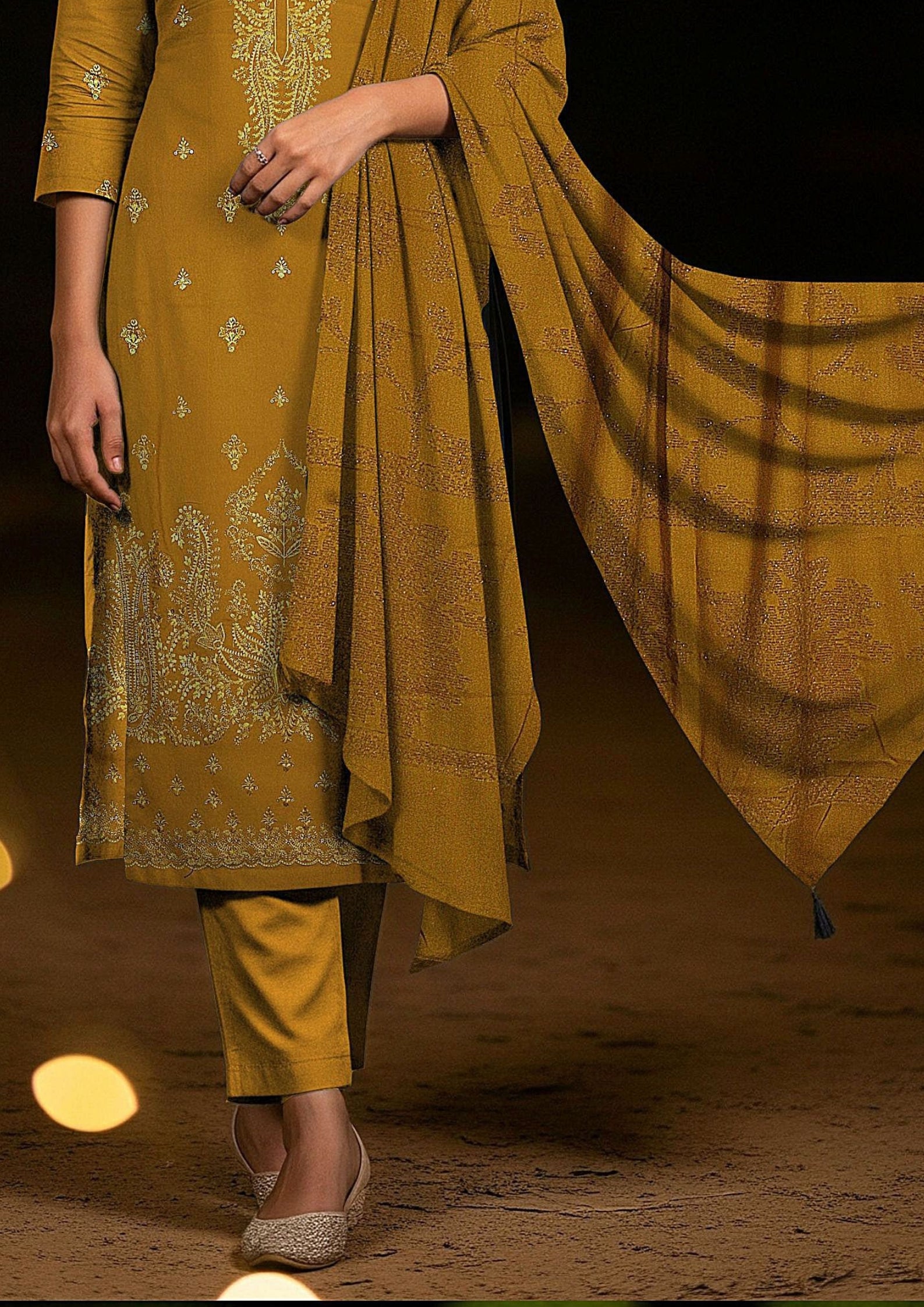 TABASSUM - Embroidered Dhanak