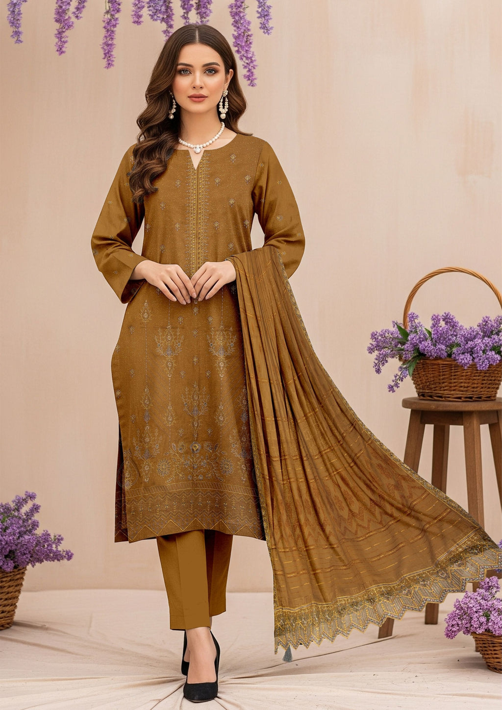 ZAHRA NOOR - Unstitched Chamki Dhanak