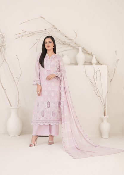 ZEENAT - Unstitched 3-Piece Broshia Banarsi