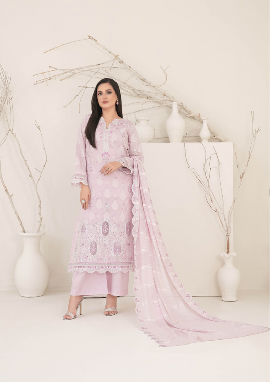 ZEENAT - Unstitched 3-Piece Broshia Banarsi