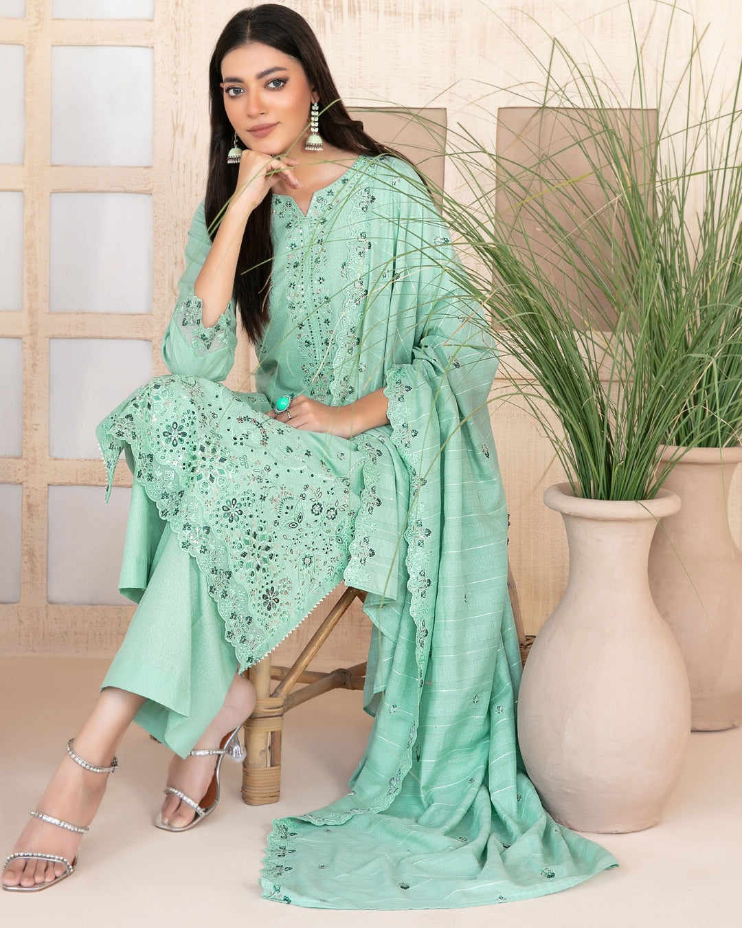 AYZEL - Unstitched Embroidered Karrandi