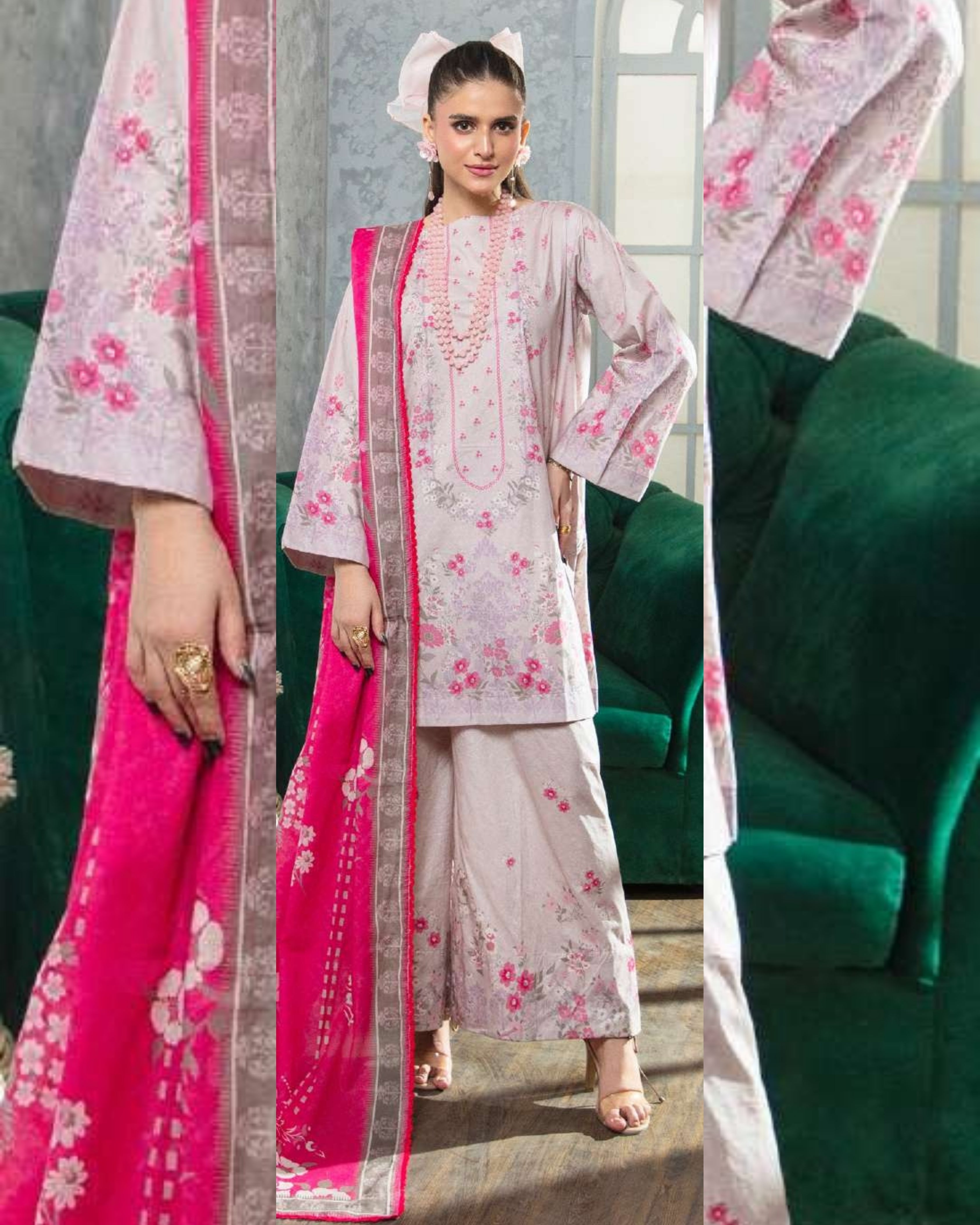 MOOMAL - Unstitched 3PCS Lawn