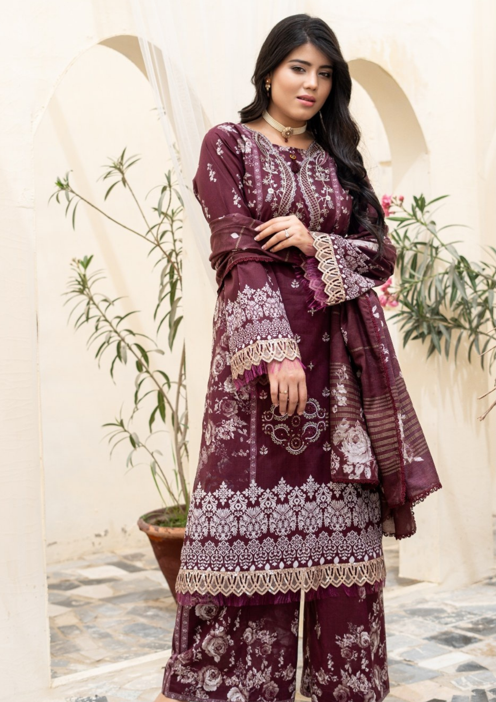 SAJAL - Unstitched 3-Piece Digital Lawn