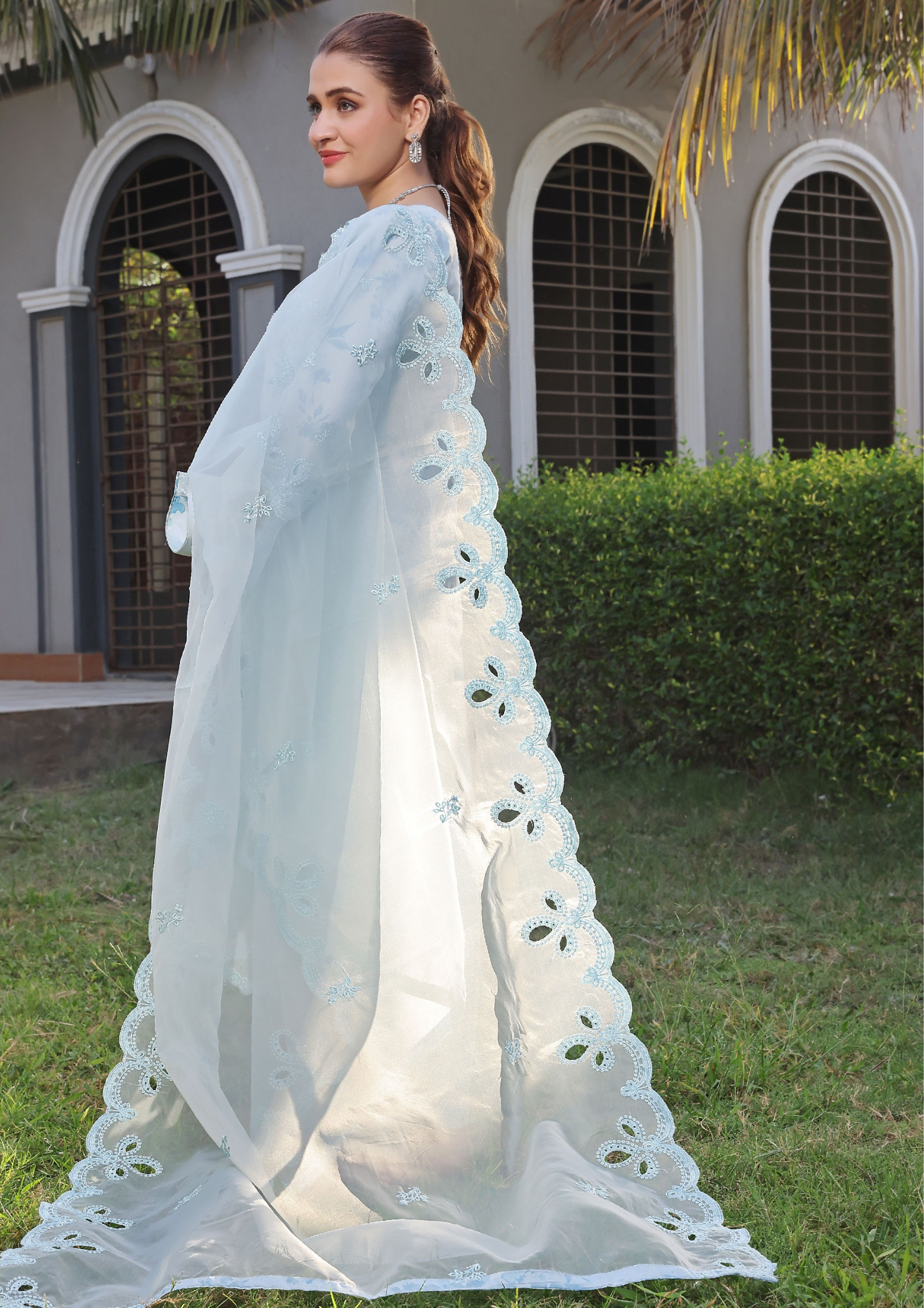 HAYA - Semi Stitched 3 - Piece Organza