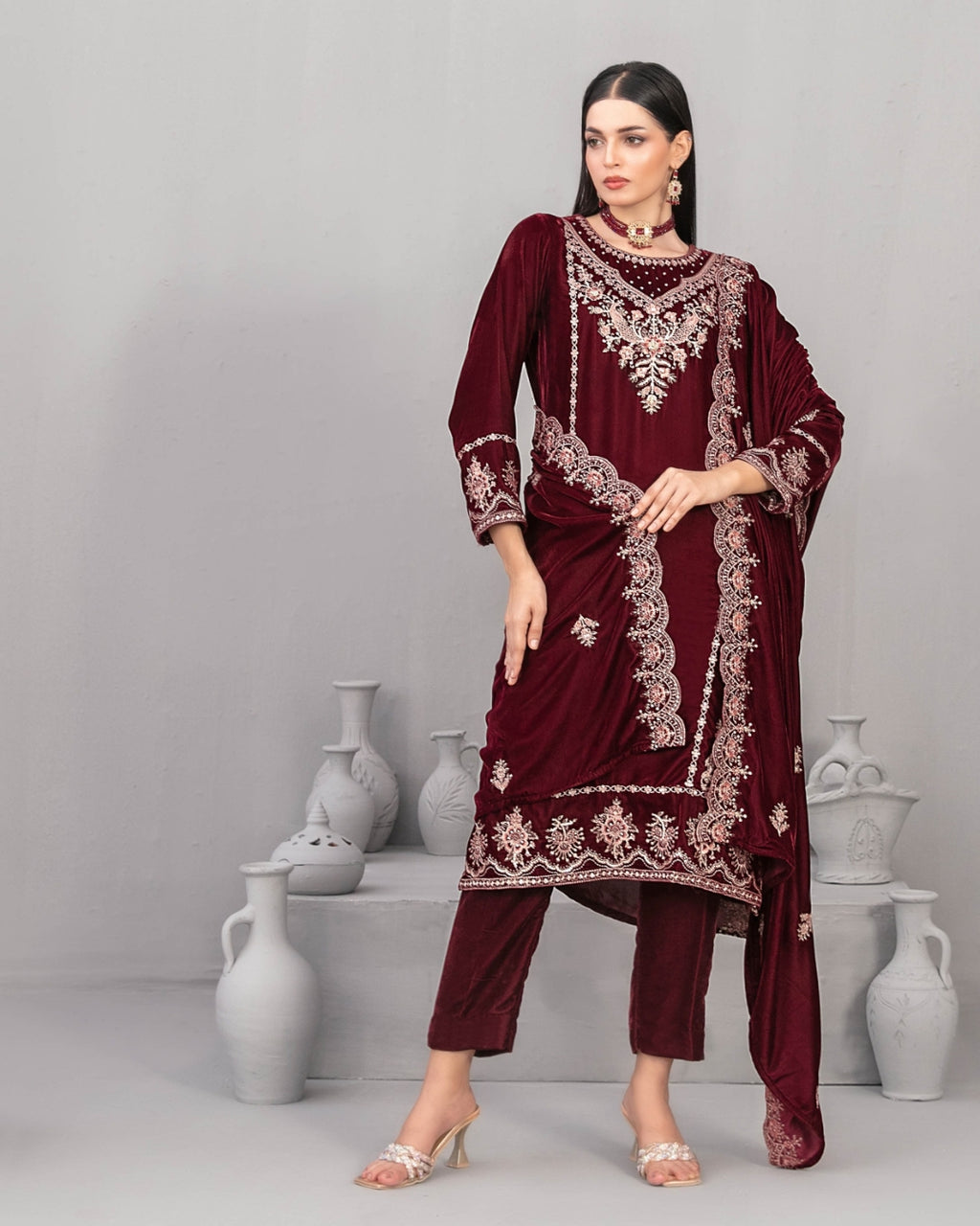 NAFISA - Unstitched Luxury Velvet