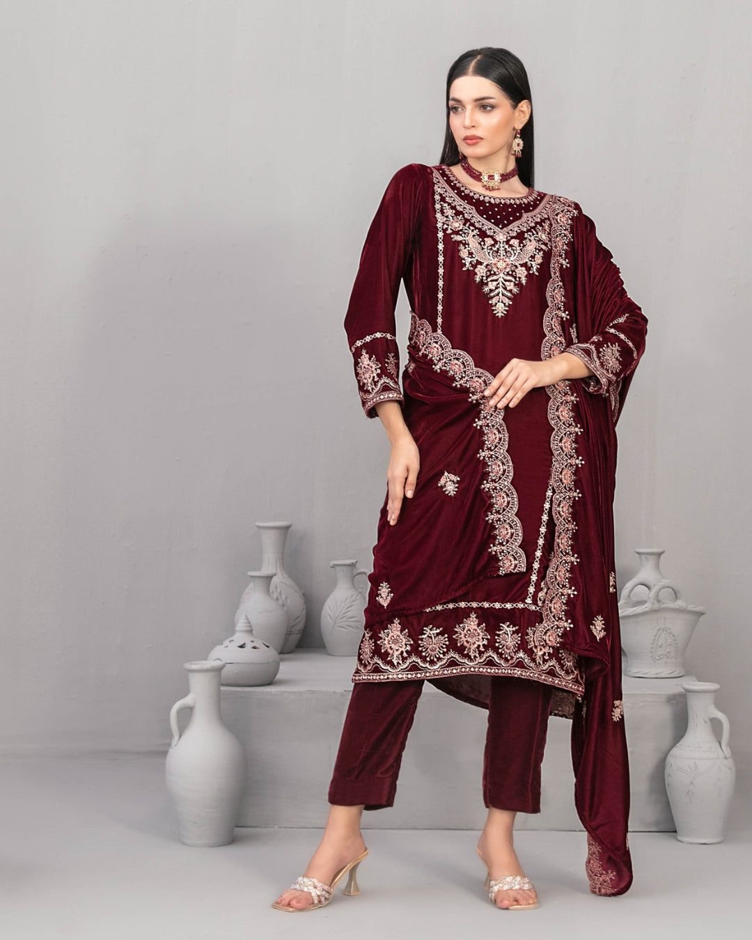 NAFISA - Unstitched Luxury Velvet