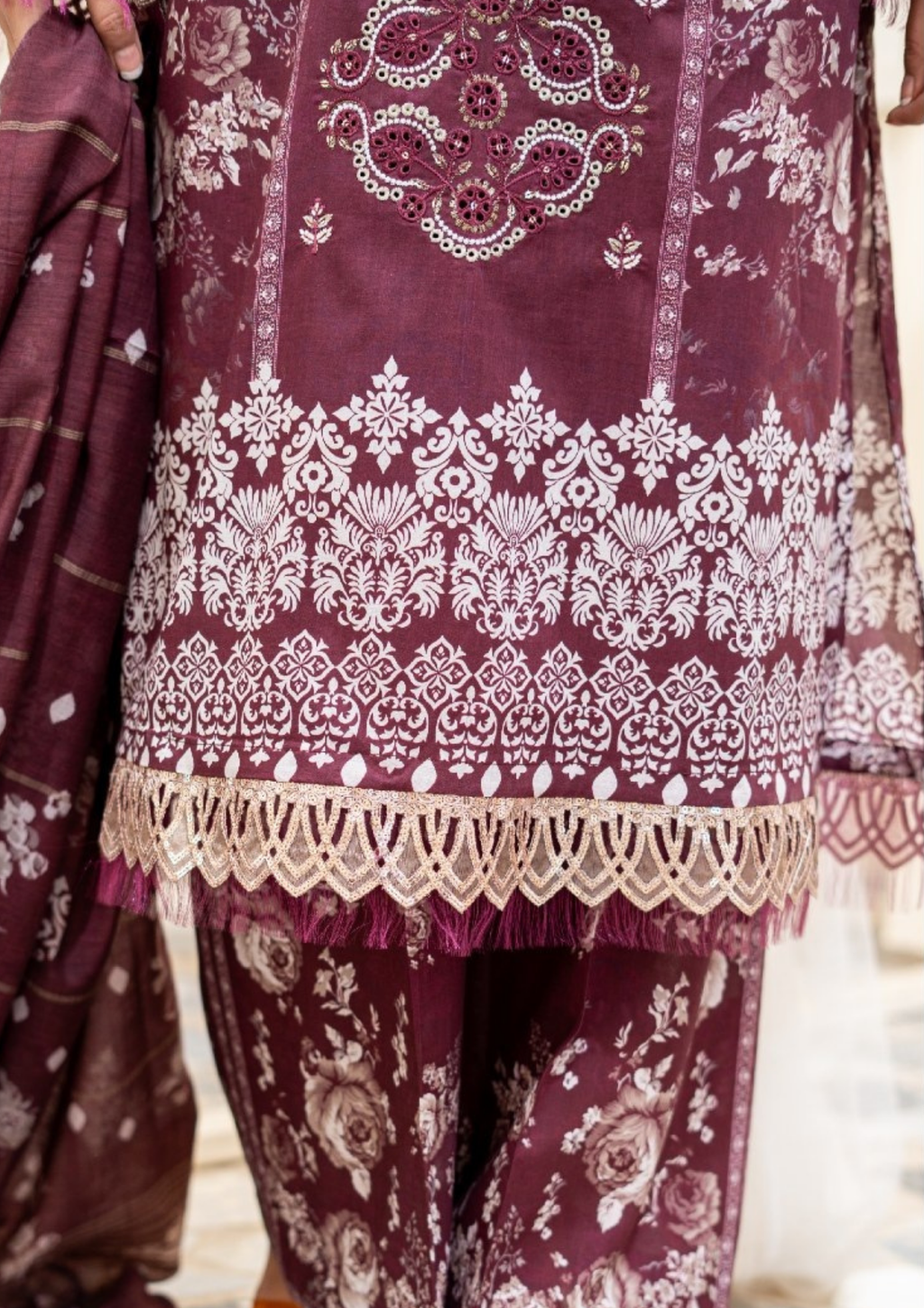SAJAL - Unstitched 3-Piece Digital Lawn