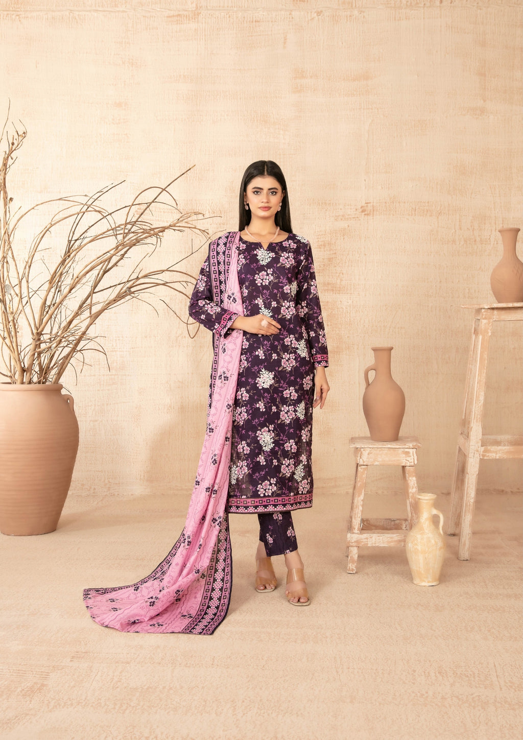 ZIMAL - Unstitched Embroidered Khaddar