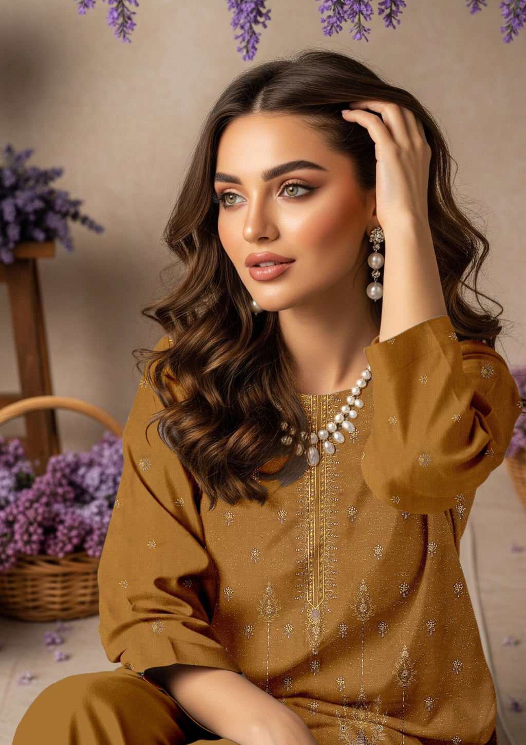 ZAHRA NOOR - Unstitched Chamki Dhanak