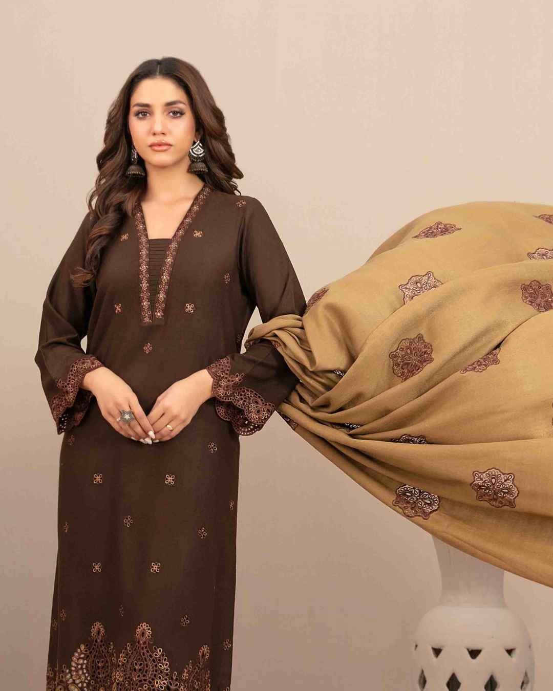 INAYA - Semi Stitched Embroidered