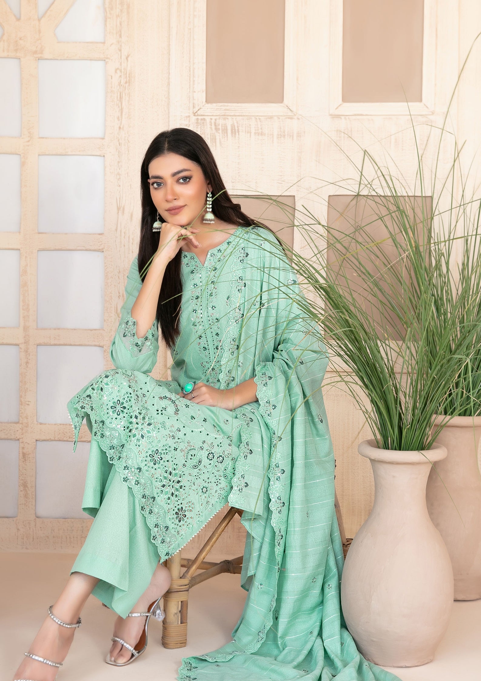 AYZEL - Unstitched Embroidered Karrandi