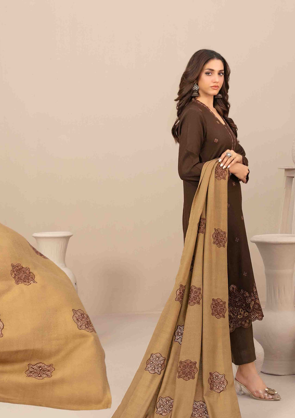 INAYA - Semi Stitched Embroidered