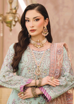 SHEESH MAHAL - Semi Stitched 3 - Piece Embroidered