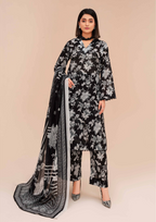 GULL E SIYAH - Unstitched 3-Piece Diigital Printed Lawn