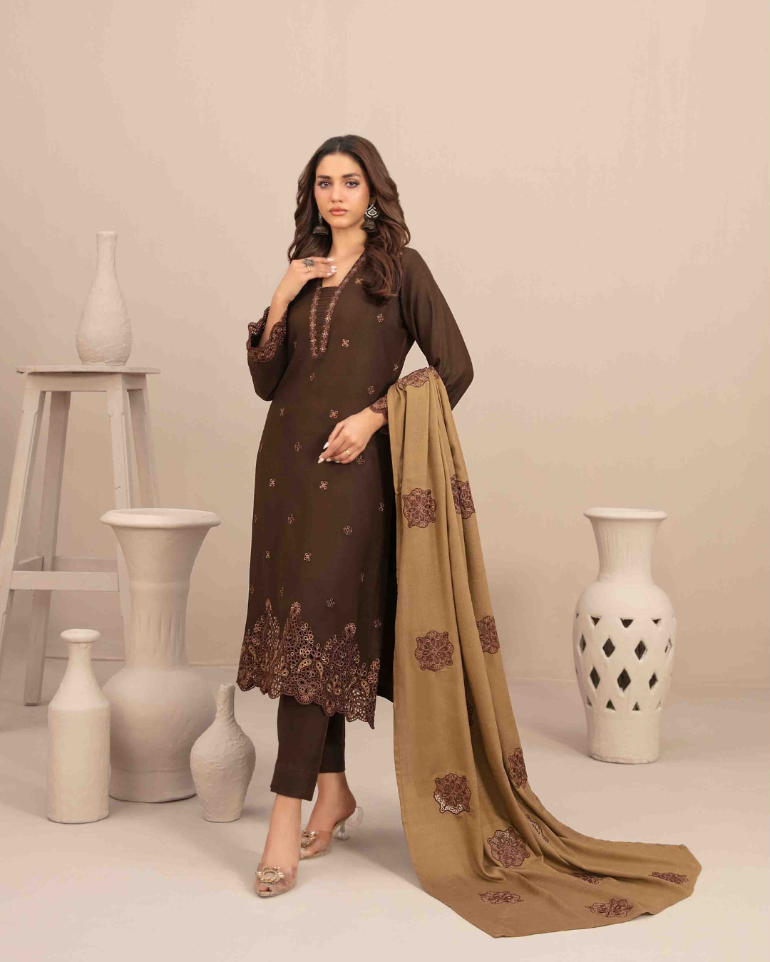 INAYA - Semi Stitched Embroidered