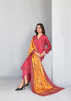 AFSANA - Unstitched Digital Printed Twill