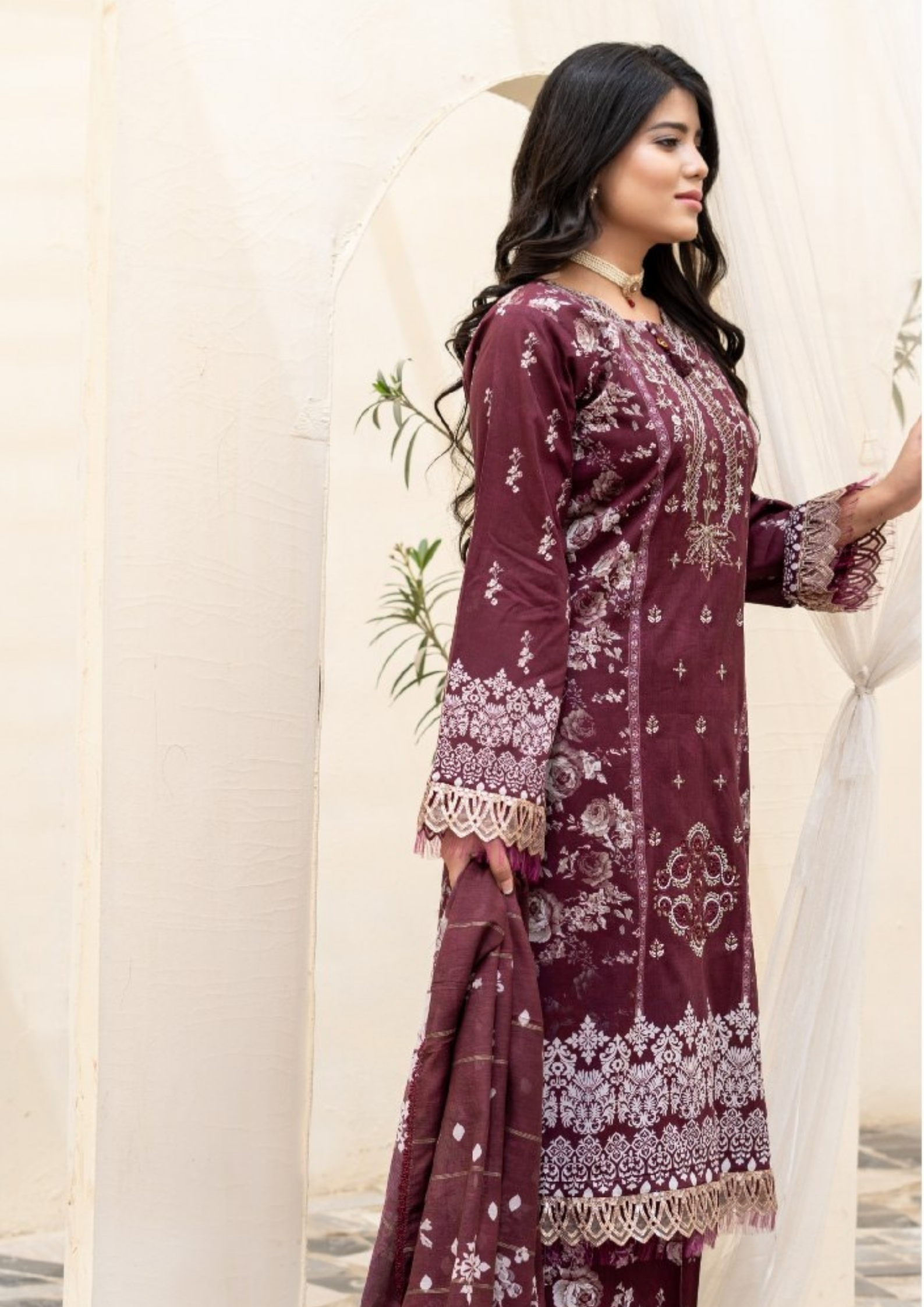 SAJAL - Unstitched 3-Piece Digital Lawn