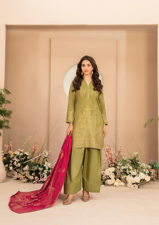 LAWN TALE - Unstitched 3-Piece Broshia Banarsi Lawn