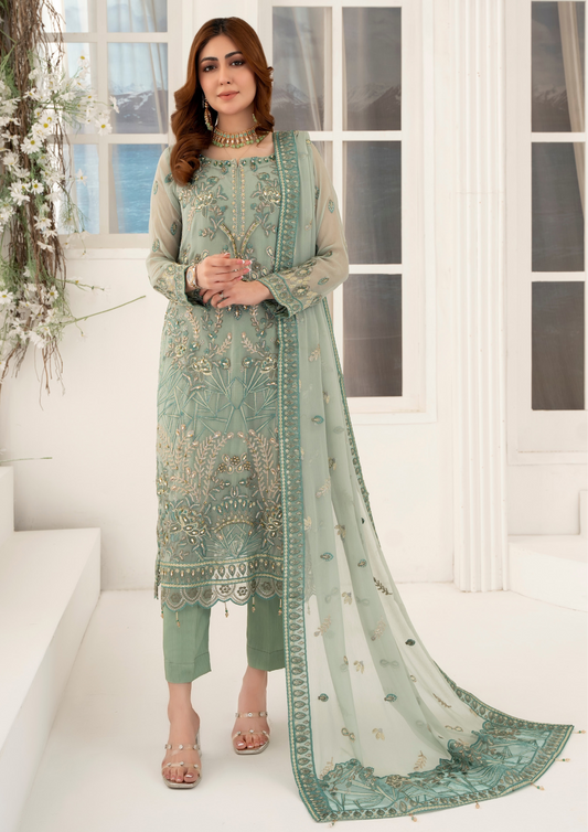 AFREEN - Semi Stitched Exclusive Chiffon