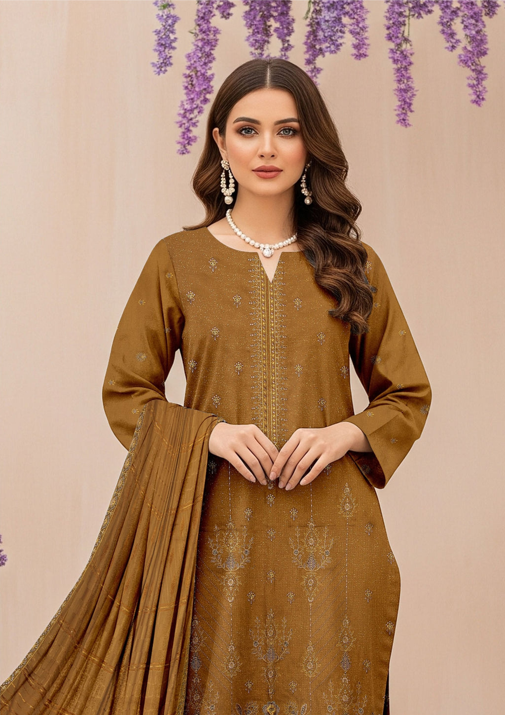 ZAHRA NOOR - Unstitched Chamki Dhanak