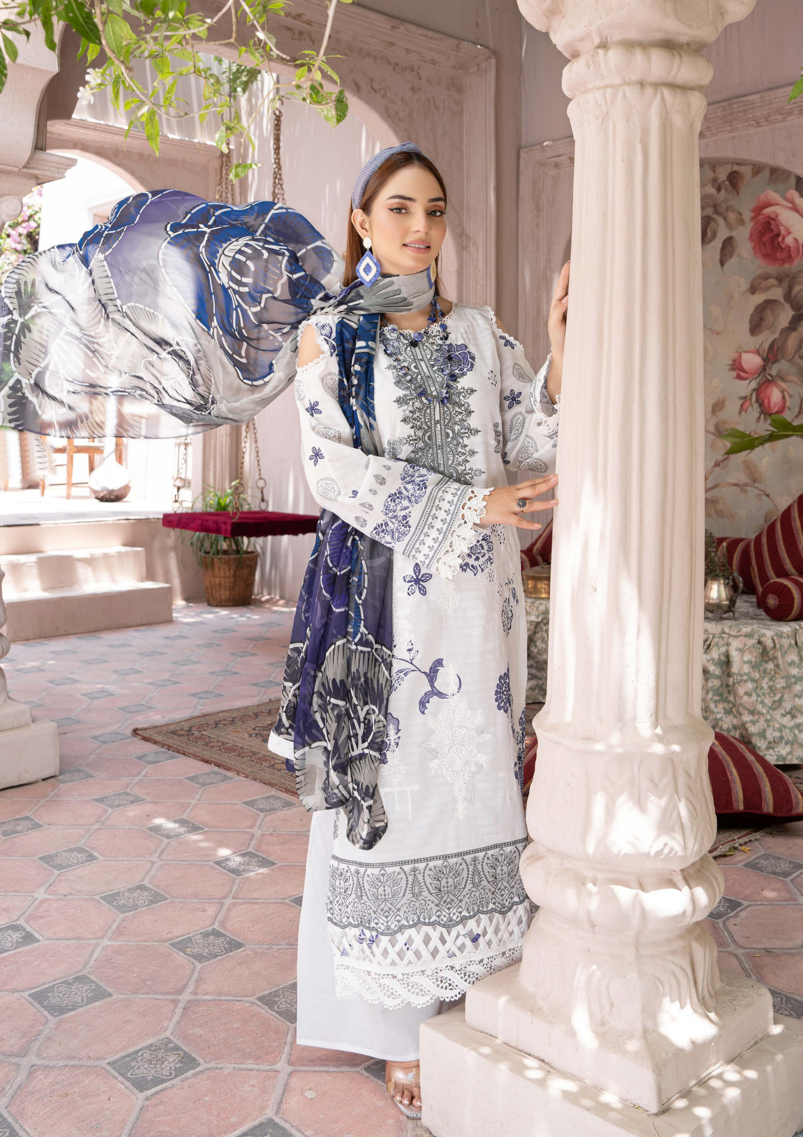 DHAGAY - Unstitched 3-Piece Embroidered Lawn