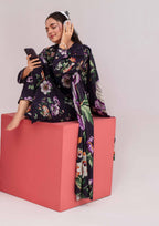 Meena - Unstitched 3-Piece Digital Linen
